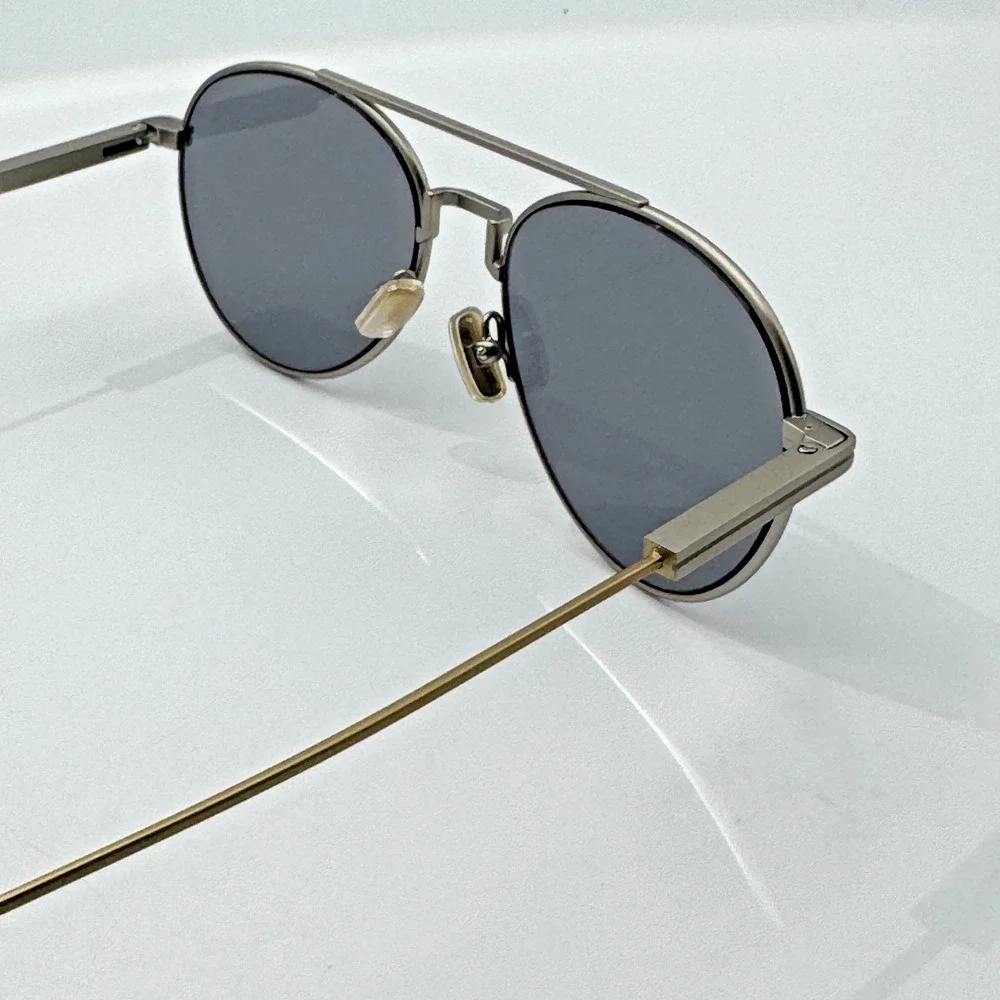 Ermenegildo Zegna Sunglasses EZ0288 17A Palladium Frame Gray Lens 55-17-150 New
